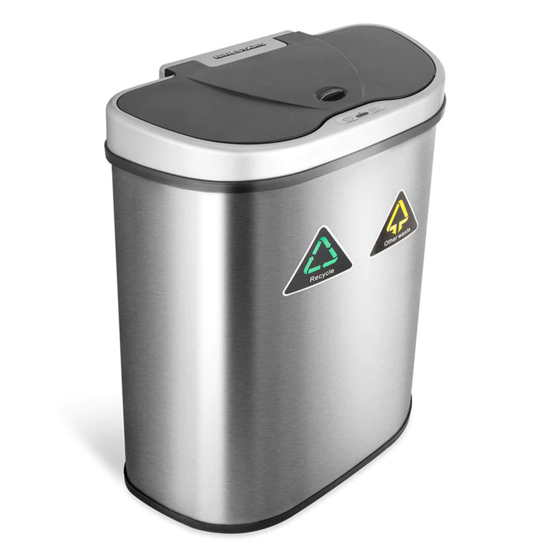 Steel Open Trash Can - 18.5 Gallons