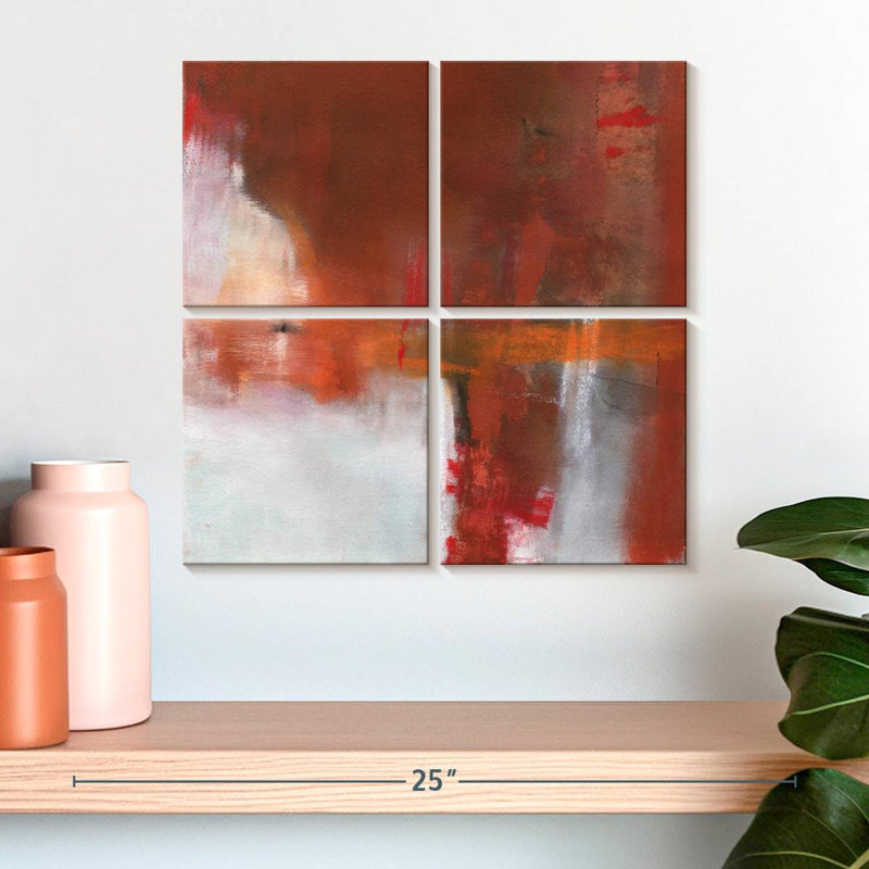 Crimson, 18" H x 18" W
