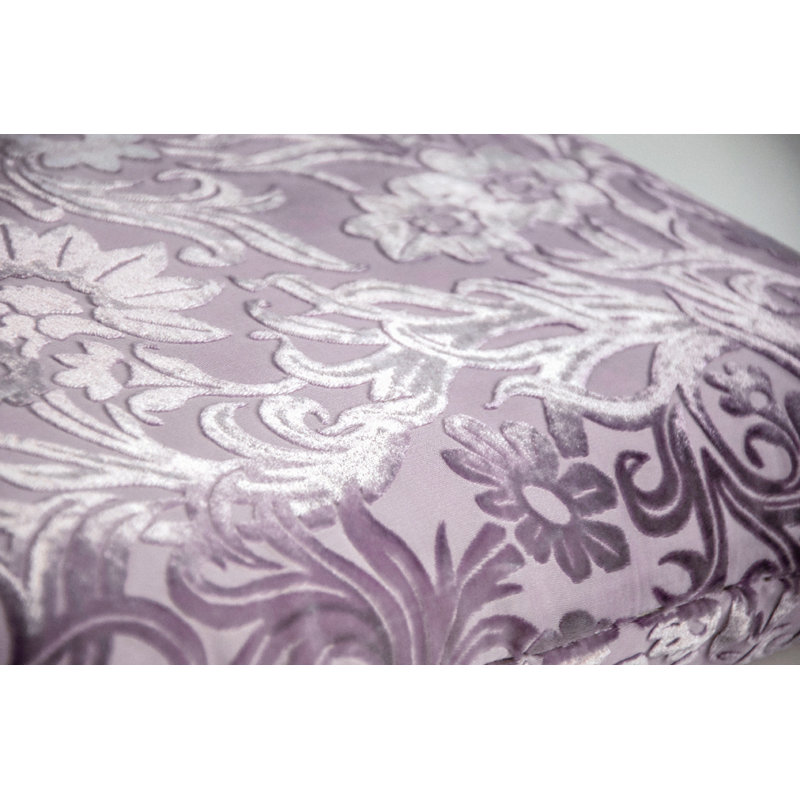 Prospect Park Square Velvet Pillow Cover & Insert, Thistle, 18" x 18"