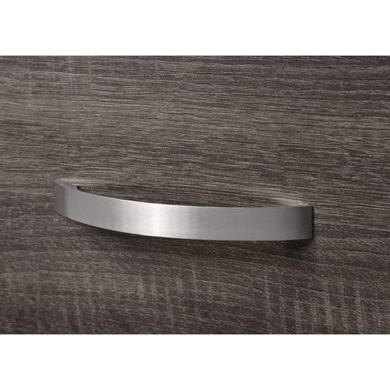 Commode 6 tiroirs avec miroir gris Ayeln