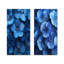 Collages turquoise de coquelicots I - Collection d'art mural floral 2 panneaux-839212692-839212699