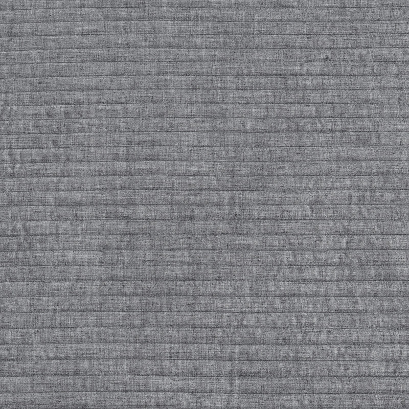 Calvin Klein Mini Channel Stitch Solid Reversible Quilt Set, Grey, King Quilt + 2 King Shams