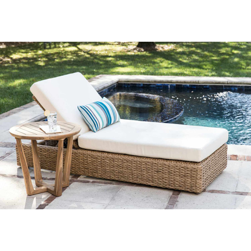Teak Outdoor Round Teak Side Table