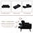 Tarantino Twin 75.3'' Upholstered Convertible Sofa-191070330
