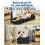 Canapé-lit convertible pliant avec matelas pliable, coussin, support pour le dos et poche latérale pour le salon et la chambre à coucher-1013217361