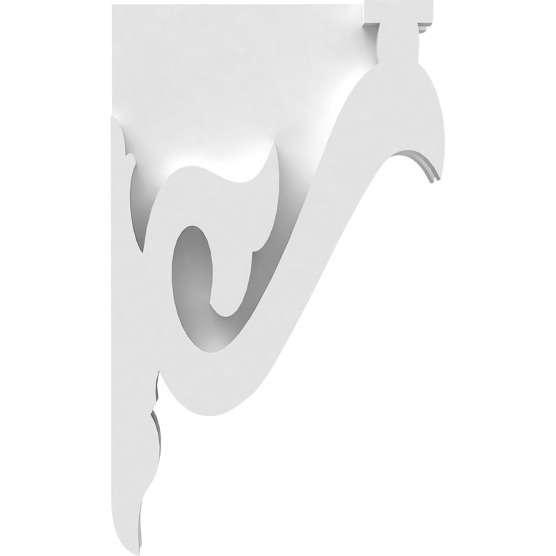 Corbeau en PVC de qualité architecturale Florence, H 10 po x l 6 po x P 1,875 po
