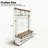 Farmhouse 4-In-1 Hall Tree With Bench, 6 Hooks & 16 Open Compartments, Entryway Shoe Organizer-744544648