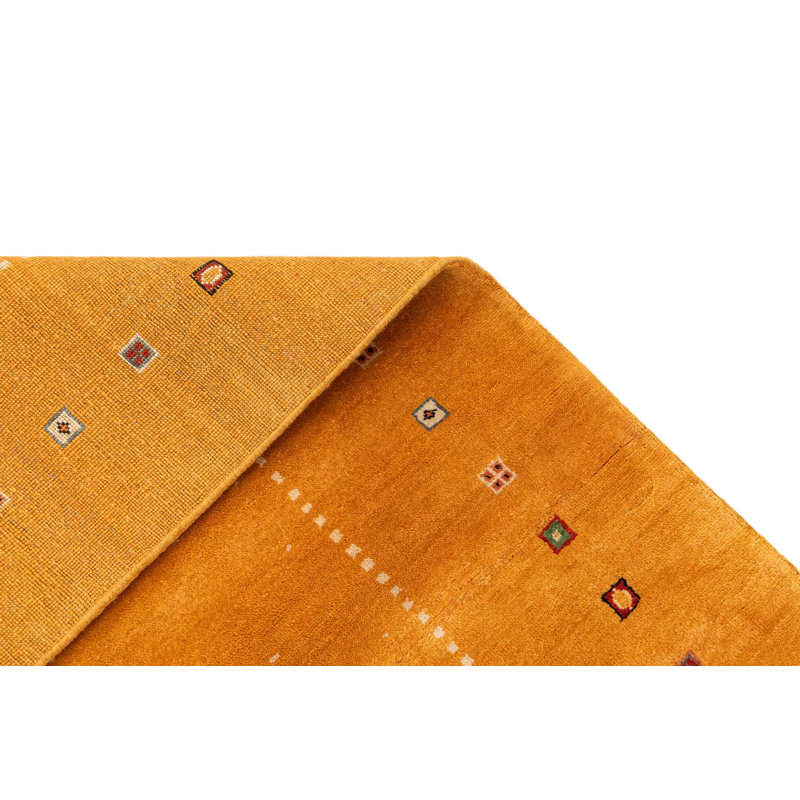 Tapis jaune moutarde Jahiem