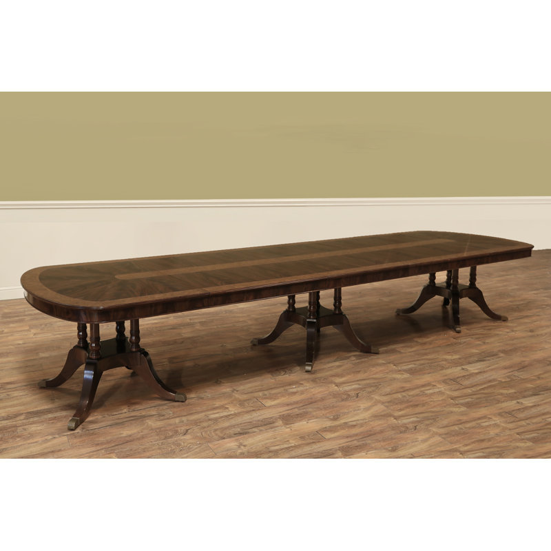 Oval Mahogany Wood Dining Table