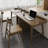 Light walnut Rectangular Solid Wood desk-109517465