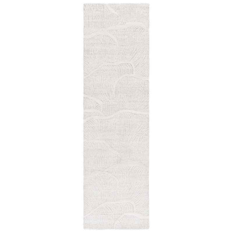 Naohiro 402 Hand Tufted Wool Pile Abstract Rug, Runner 2'3" x 8'