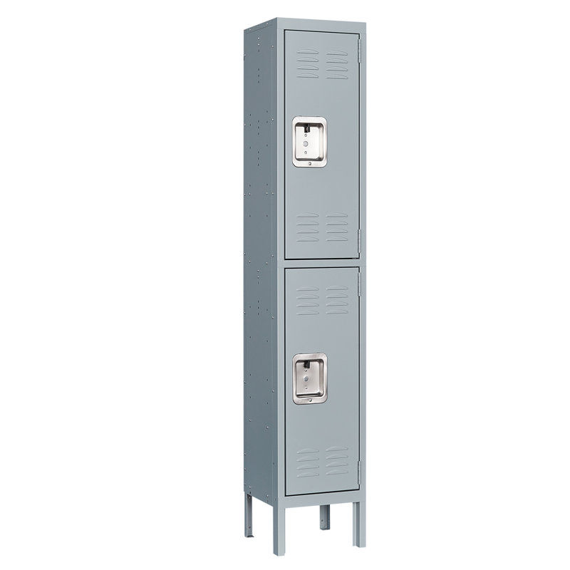 Armoire de rangement en métal, gris