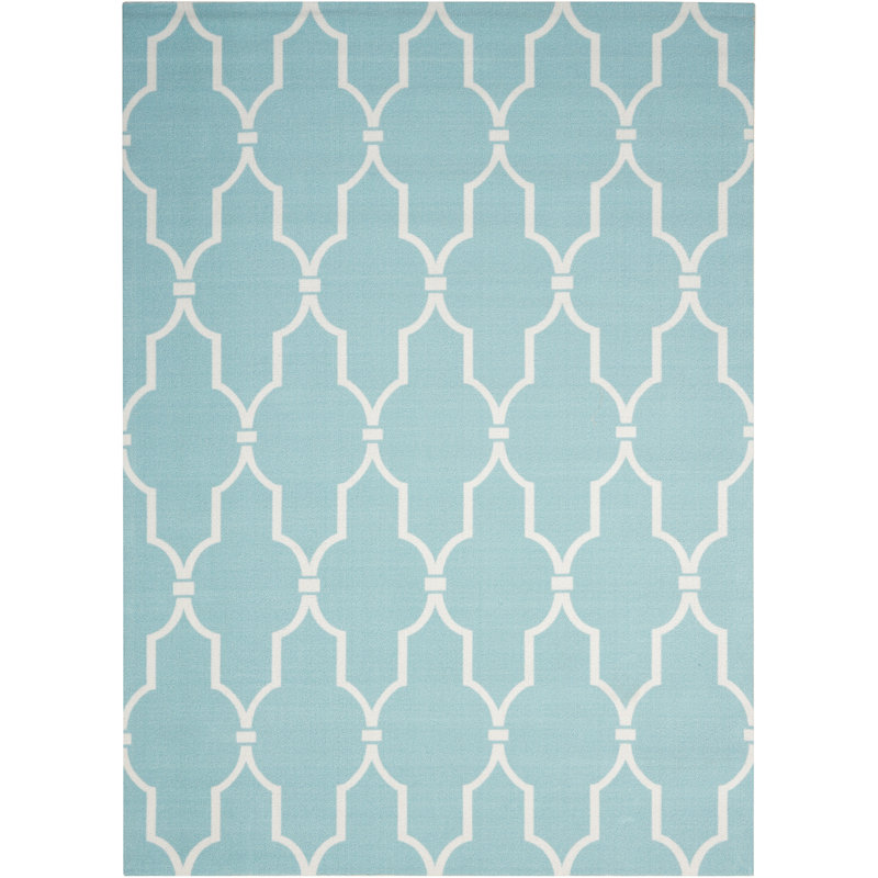 Danecia Geometric Indoor / Outdoor Rug, Rectangle 4'4" x 6'3"