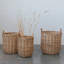 Paniers de rangement en rotin tissé