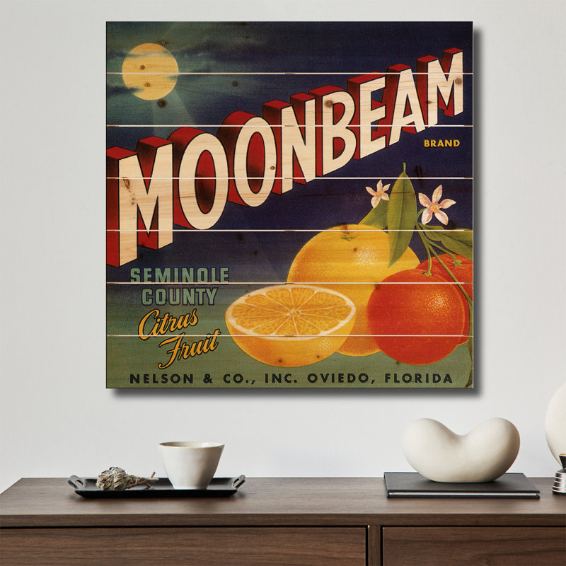 Reproduction d'art murale en bois - étiquette de caisse, 20e siècle par Inconnu
