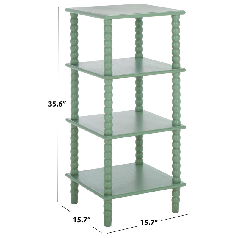 Dilyn 4 Tier Shelving Unit, Sage