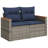 Latitude Run® 11 Piece Patio Sofa Set With Cushions Black Poly Rattan-971060333-971060331