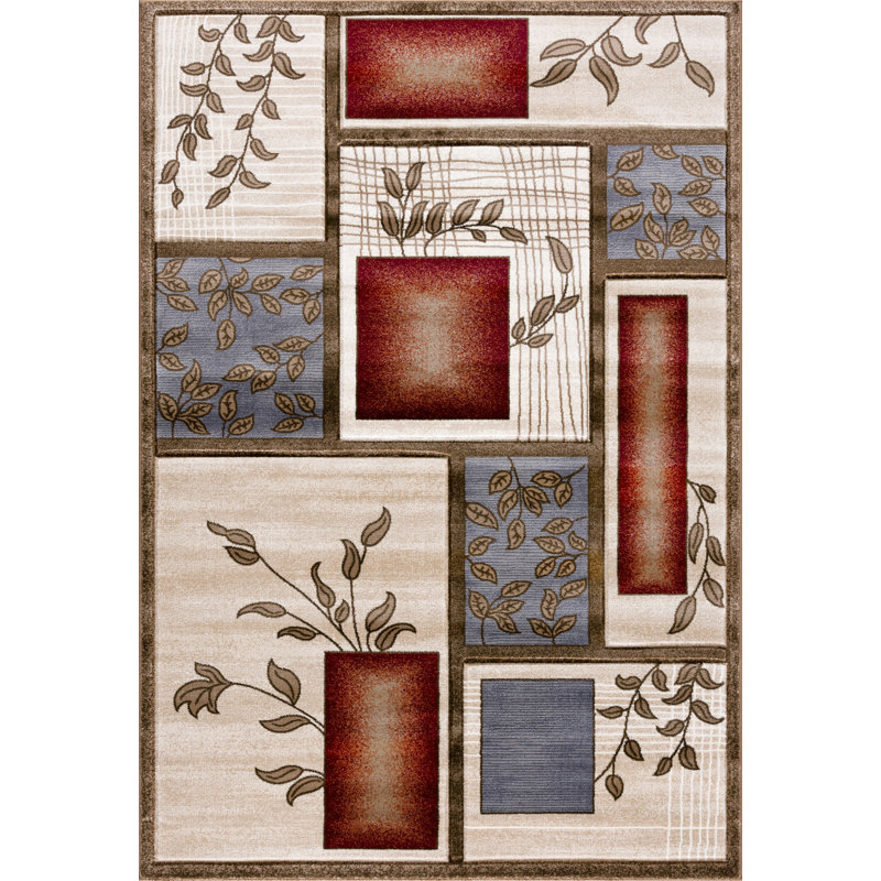 Alexia Collection Geometric Modern & Contemporary Area Rug, 5'2 X 7'5