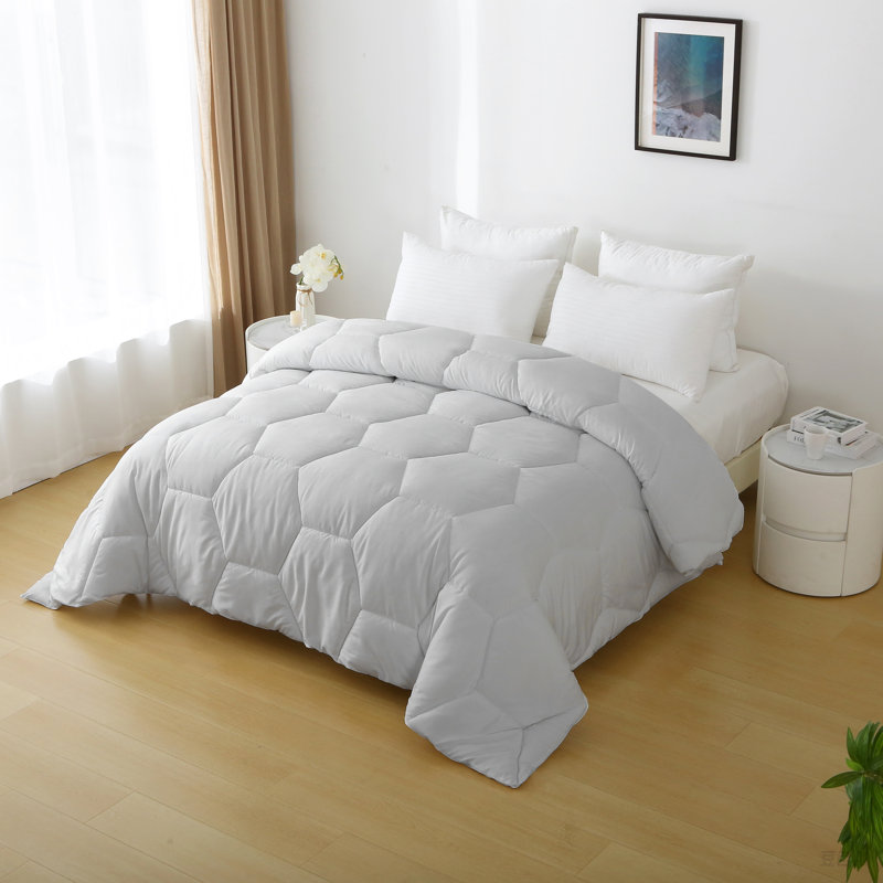 Édredon en microfibre surdimensionné Better Style Home, Gris, Édredon très grand