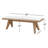 Lewis Sumire Upholstered Bench In Ginger And Natural Linen