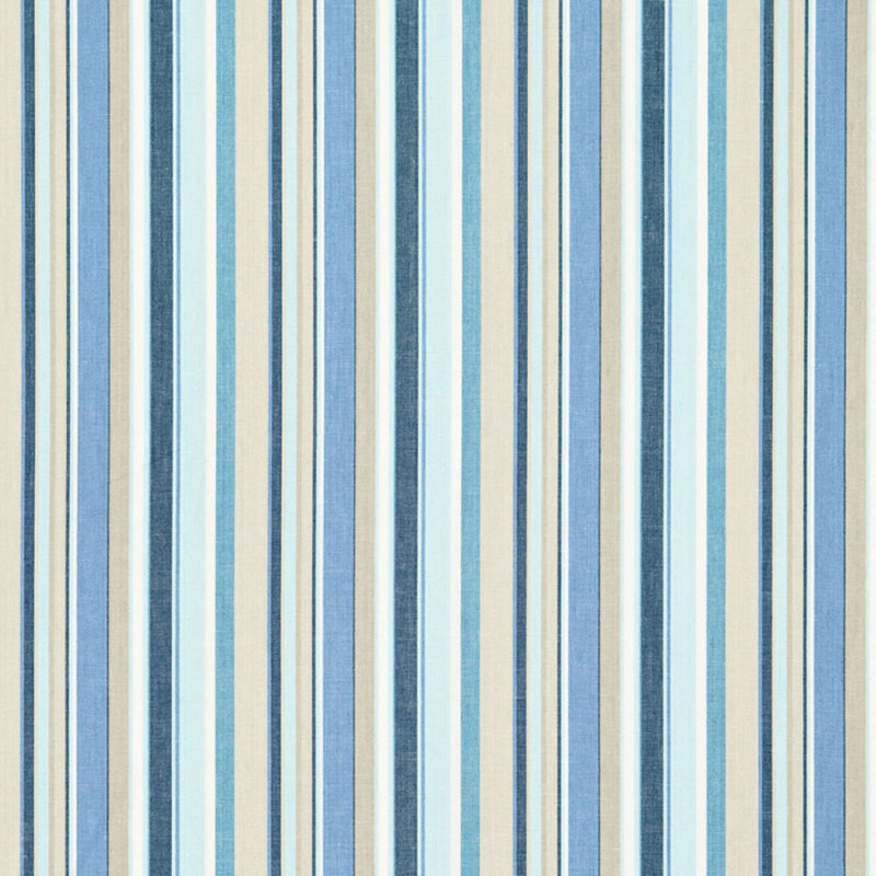 Tissu à rayures Tybee, Océan