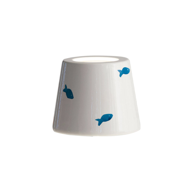 Poldina Lido Shade, White/Blue Fish