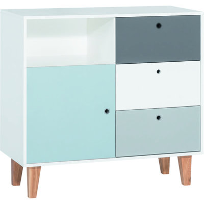 Aleana Solid Wood 103.5cm W 3 - Drawer Chest of Drawers