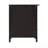 Black 3-Drawer Nightstand, 25" H Wooden Bedside Table-1846009700