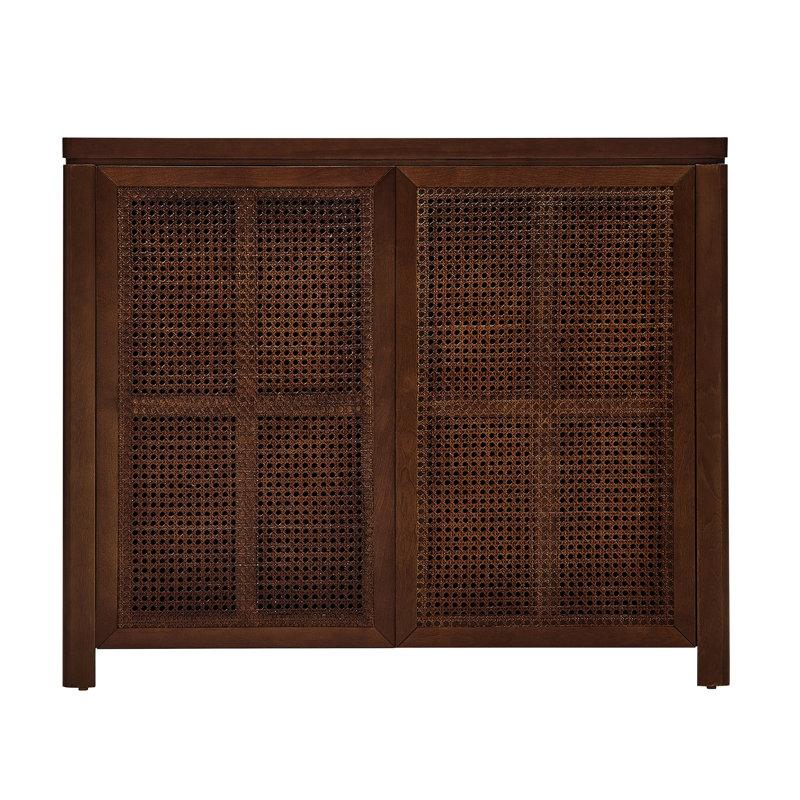 Buffet 39,4 po Mid-Century Modern, Noyer