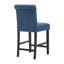 Tabouret de bar Burlison 25,25 po en bois recouvert de tissu avec dossier bas, ensemble de 2-730223995
