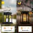 Matte Black Solar Powered Integrated LED Pathway Light Pack