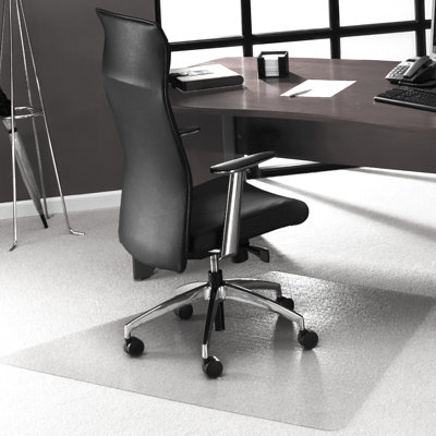 Ultimat® Polycarbonate Corner Workstation Chair Mat for Carpets up to 1/2" - 48" x 60"
