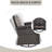 Aluel Outdoor Patio Swivel PE Wicker Rattan Chair With Cushions-1931665387-1931665384