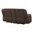 Oversized Manual Reclining Loveseat Sofa with Cupholders-Espresso-120433398
