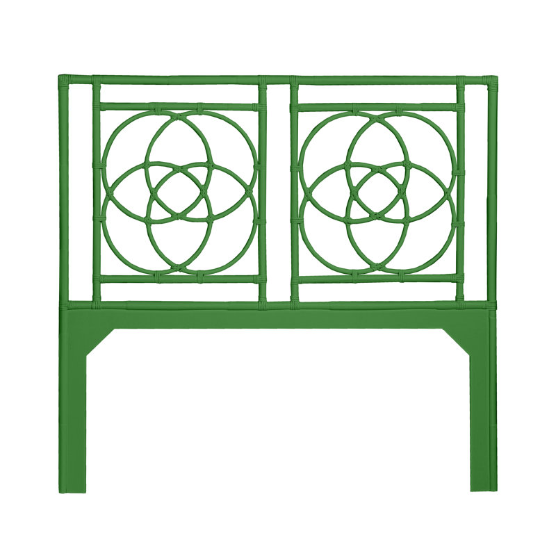 Emilia Open-Frame Headboard, Queen, Green