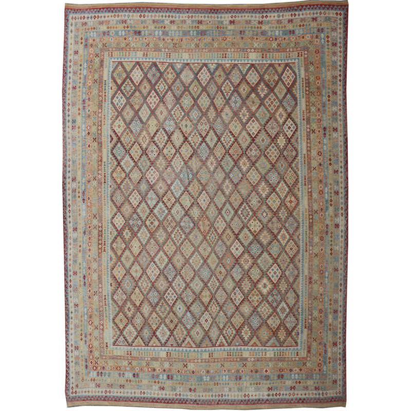 Mclendon Geometric Hand Woven 610cm X 768cm Area Rug