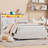 Twin Size Bed Frame With 2 Drawers, Upholstered Platform Bed Frame With Led Lights & Charging Station, No Box Spring Needed-1693246482