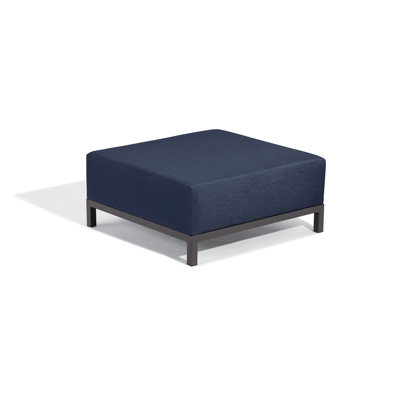 Koral Metal Outdoor Ottoman with Sunbrella® Cushion