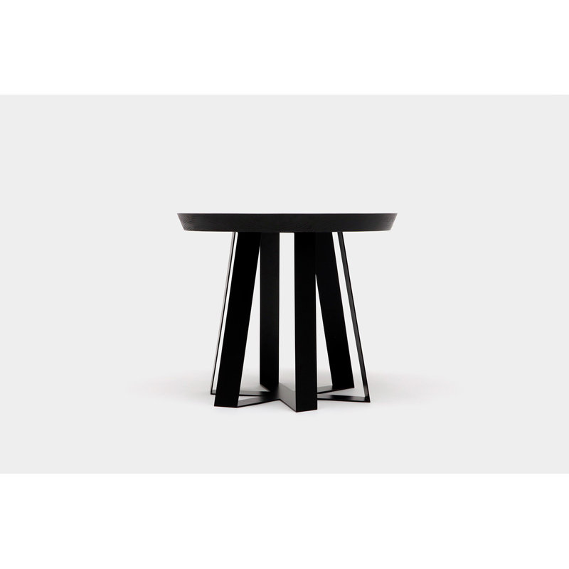 ARS Solid Wood Pedestal End Table