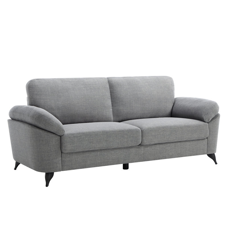 Sabita 5 Seater Linen Sofa, Grey