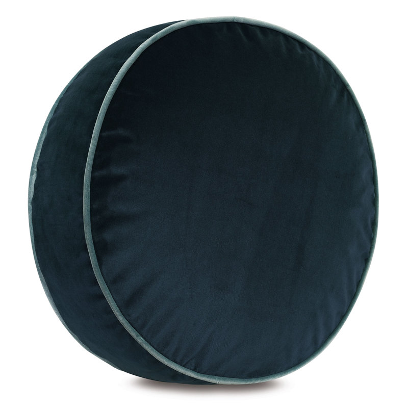 Uma Velvet Circular Pillow Cover & Insert, Uma Pacific