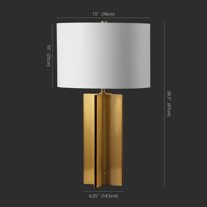 Cityside Metal Table Lamp, Gold