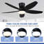 Ventilateur de plafond encastré avec lumière et télécommande-960508406-960508405