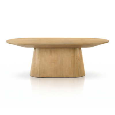 Euna Tapered Pedestal Oval Dining Table