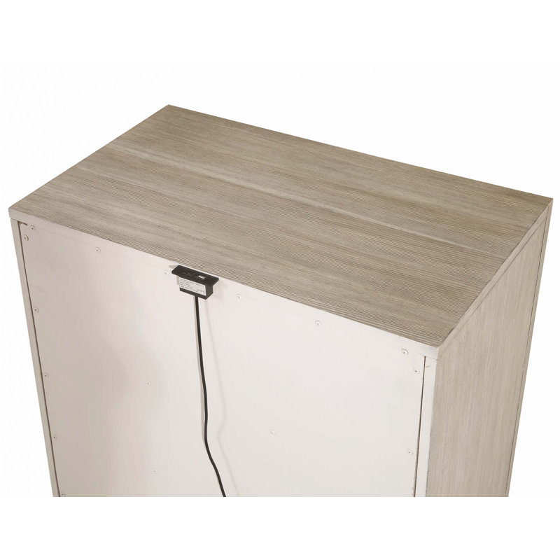 Table de chevet 1 pièce à 3 tiroirs avec port de charge