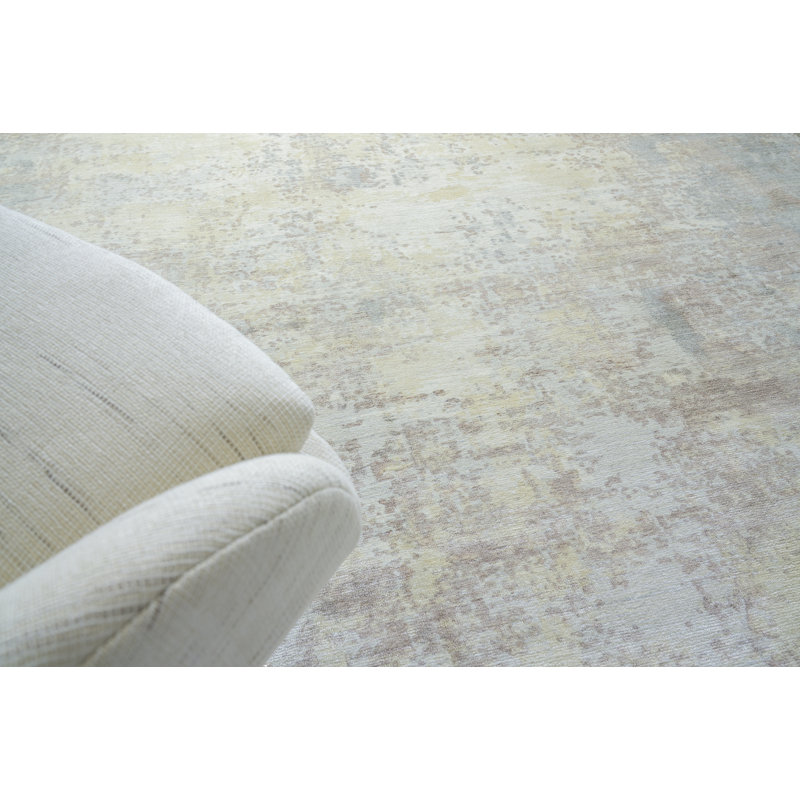 Murano Hand-Knotted Nutshell Area Rug, Rectangle 6' x 9'