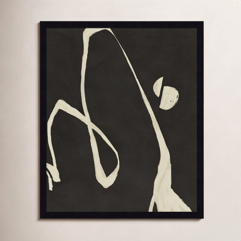 «Neutral Spring II» par Jacob Green - reproduction d'un seul cadre, Noir, H 25 po x l 21 po x P 1 po