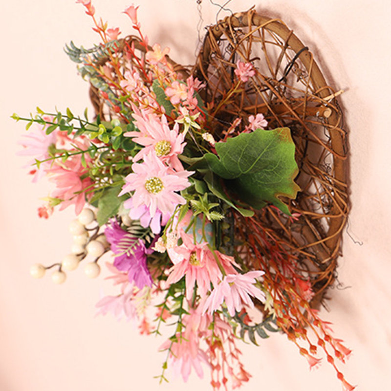 Couronne de Pâques 11,8 po avec œufs de fleurs