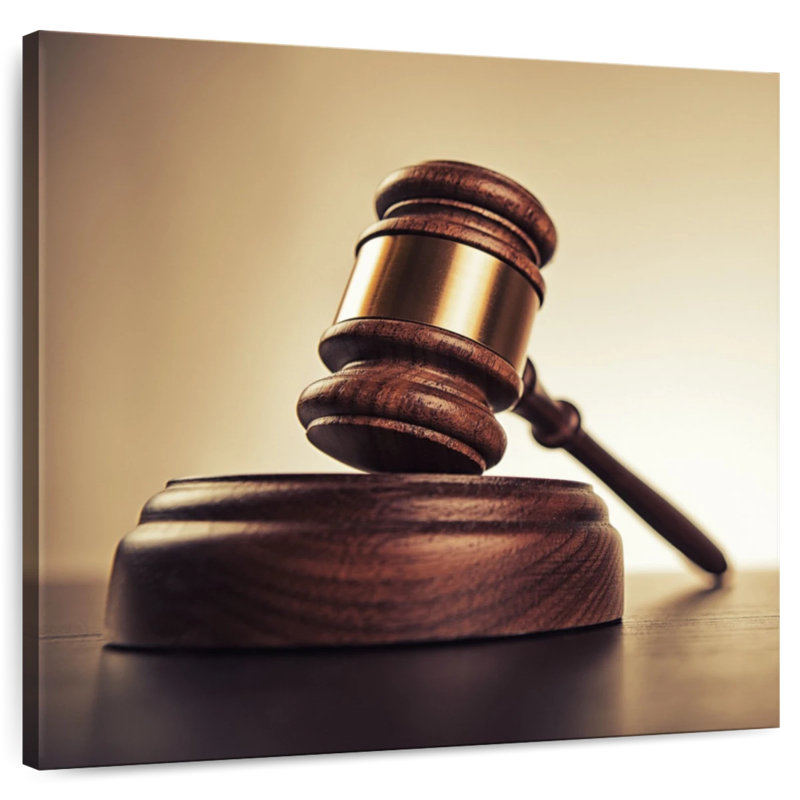 Bureau Alcaraz Law Gavel, H 20 po x l 20 po