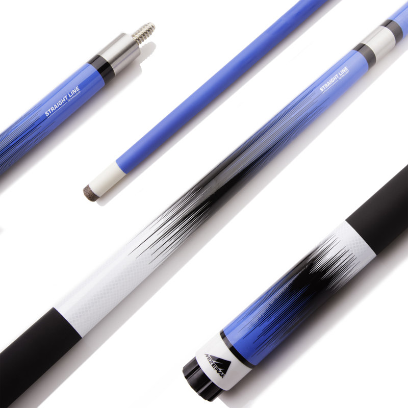 Graphite Blue Composite Pool Cue with Microtac Grip